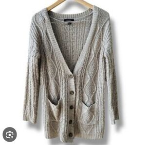 Atmosphere chunky cable knit cardigan US 6